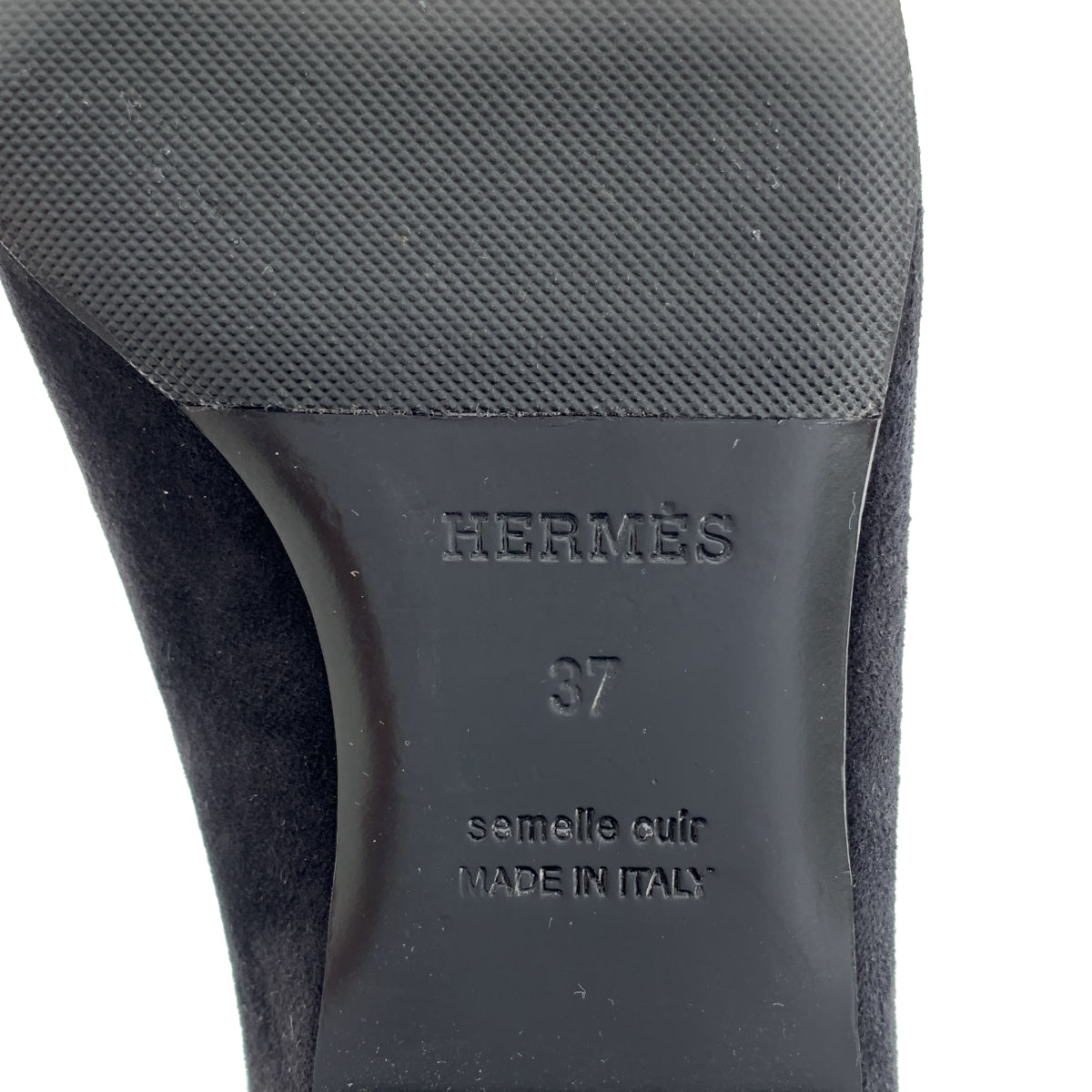 愛馬仕 | Kelly 皮革圓頭平底鞋 | 37 號 |