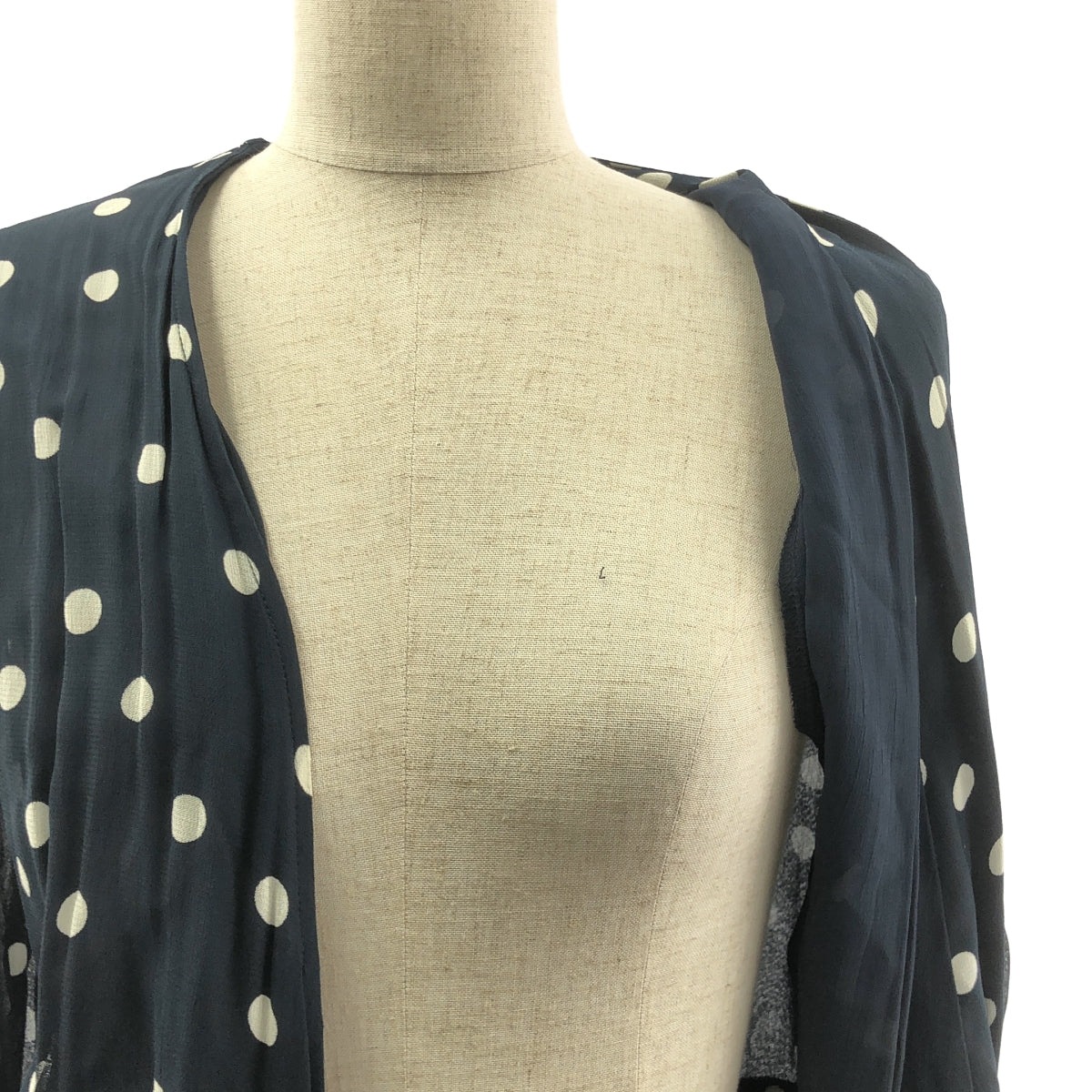 Ganni | 圓點腰帶連身裙，寬鬆，全襯裡 | 尺寸 36 | 女款