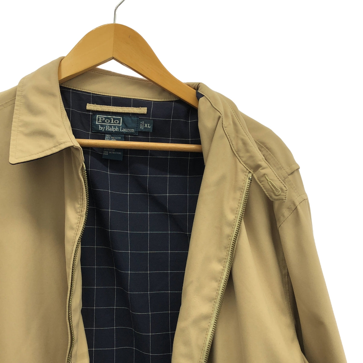POLO BY RALPH LAUREN / ポロバイラルフローレン | 1990-2000s ヴィンテージ スイングトップ ジャケット | XL | ベージュ | メンズ