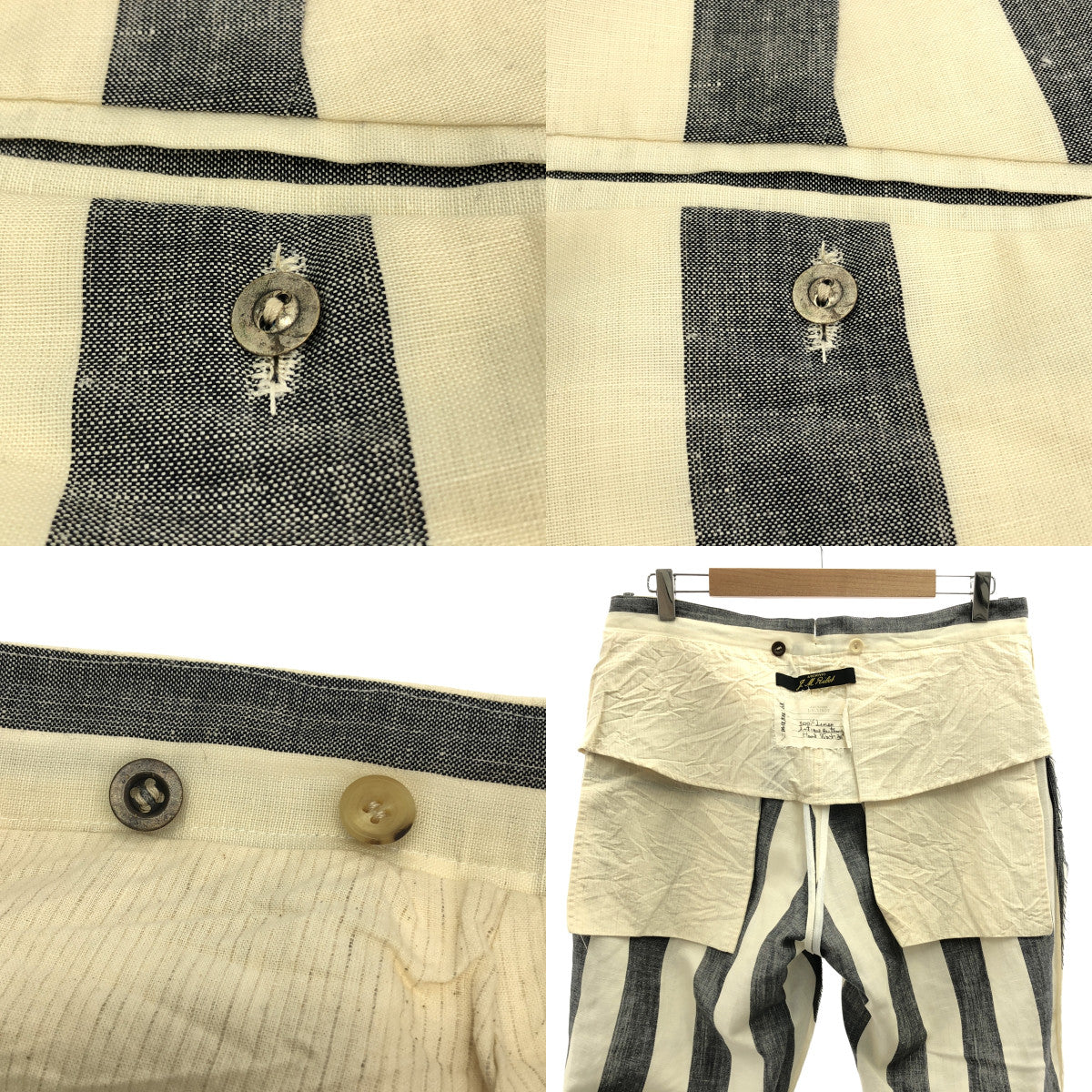 ARCHIVIO JMRibot / 아르키비오 제이엠 리봇 | PA18/FXS / stripe trousers / 스트라이프 트라우저 팬츠 | 48 |