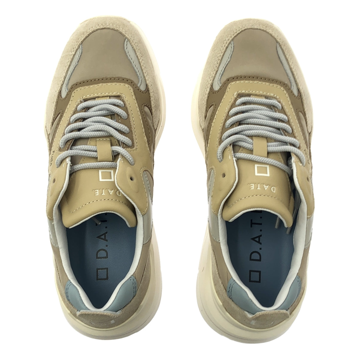 【美品】  D.A.T.E. / デイト | FUGA NYLON MUD ボリュームソール スニーカー | 22.5 | グレージュ | レディース