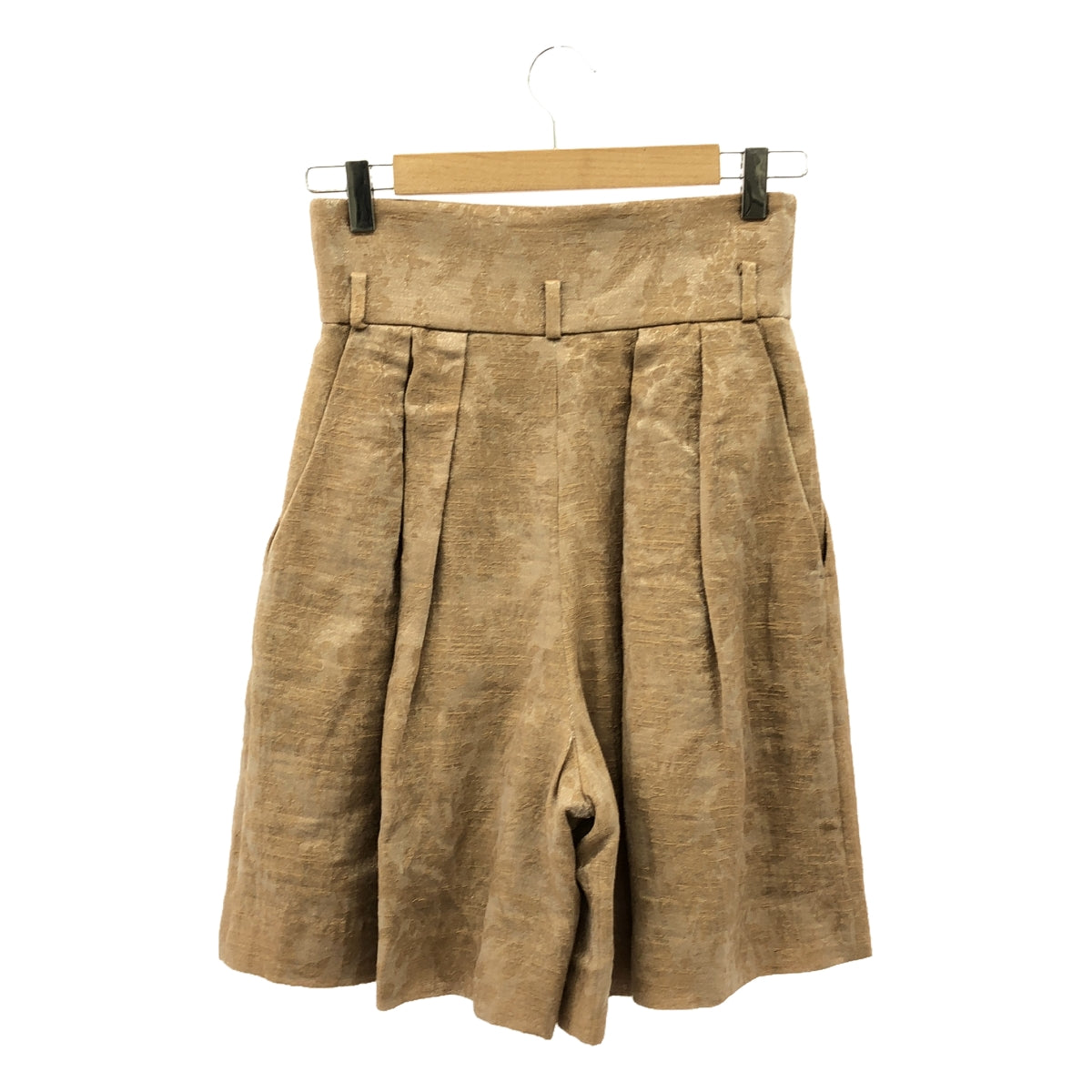 Mame Kurogouchi / Sparkling Slub Jacquard Short Pants | Pants | 2 | Beige | Women's