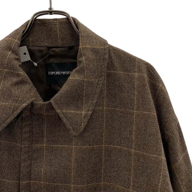 EMPORIO ARMANI / 엠포리오 아르마니 | 울 체크 블록슨 재킷 | 48 | 남성