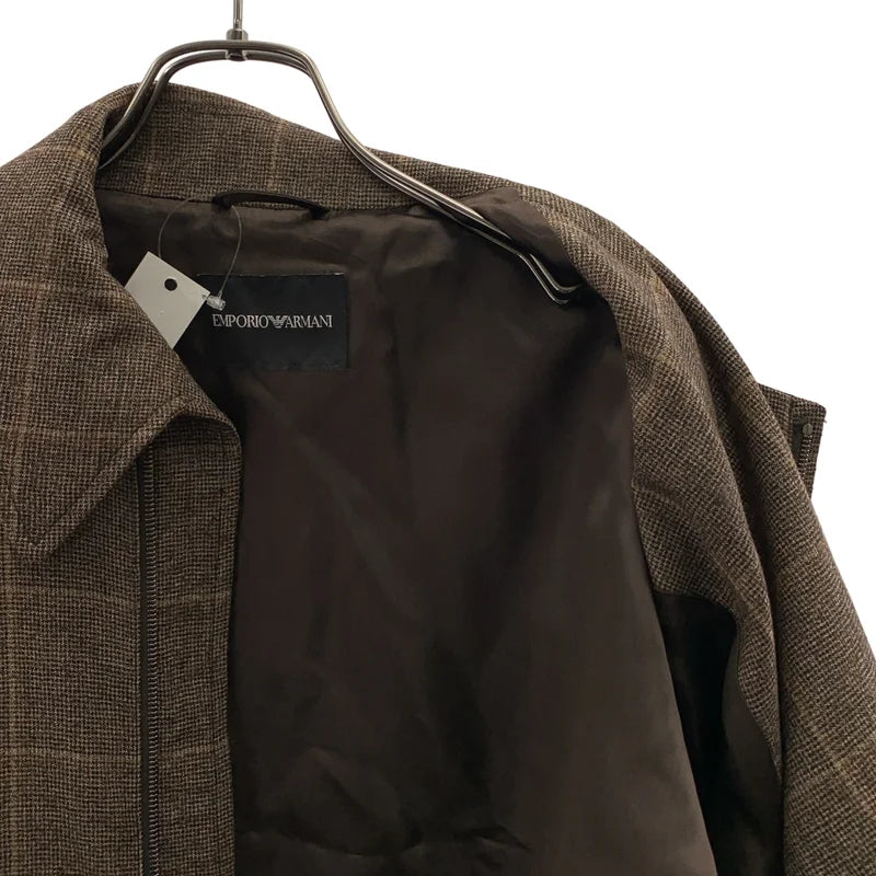 EMPORIO ARMANI / 엠포리오 아르마니 | 울 체크 블록슨 재킷 | 48 | 남성
