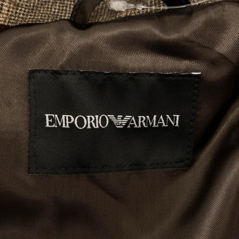 EMPORIO ARMANI / 엠포리오 아르마니 | 울 체크 블록슨 재킷 | 48 | 남성
