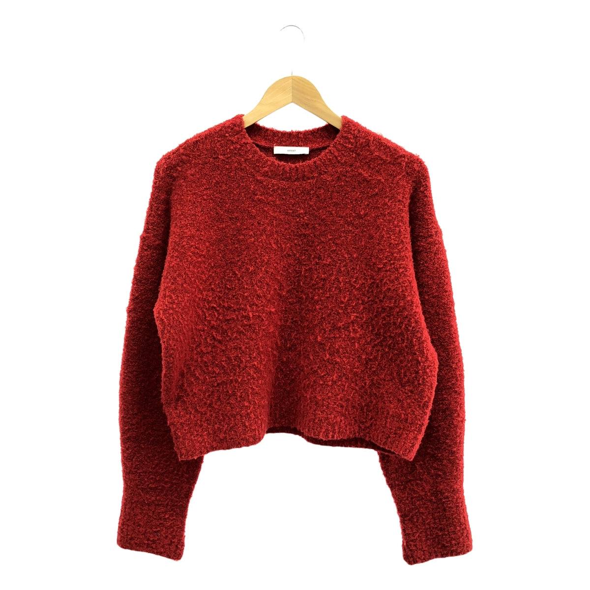 ASTRAET / アストラット | クルーネックボークレニット | レッド | レディース
