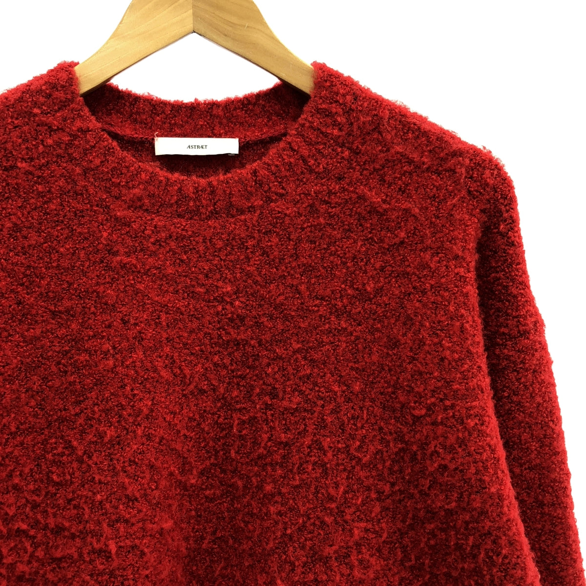 ASTRAET | 圓領地擲球針織衫 | 紅色 | 女款