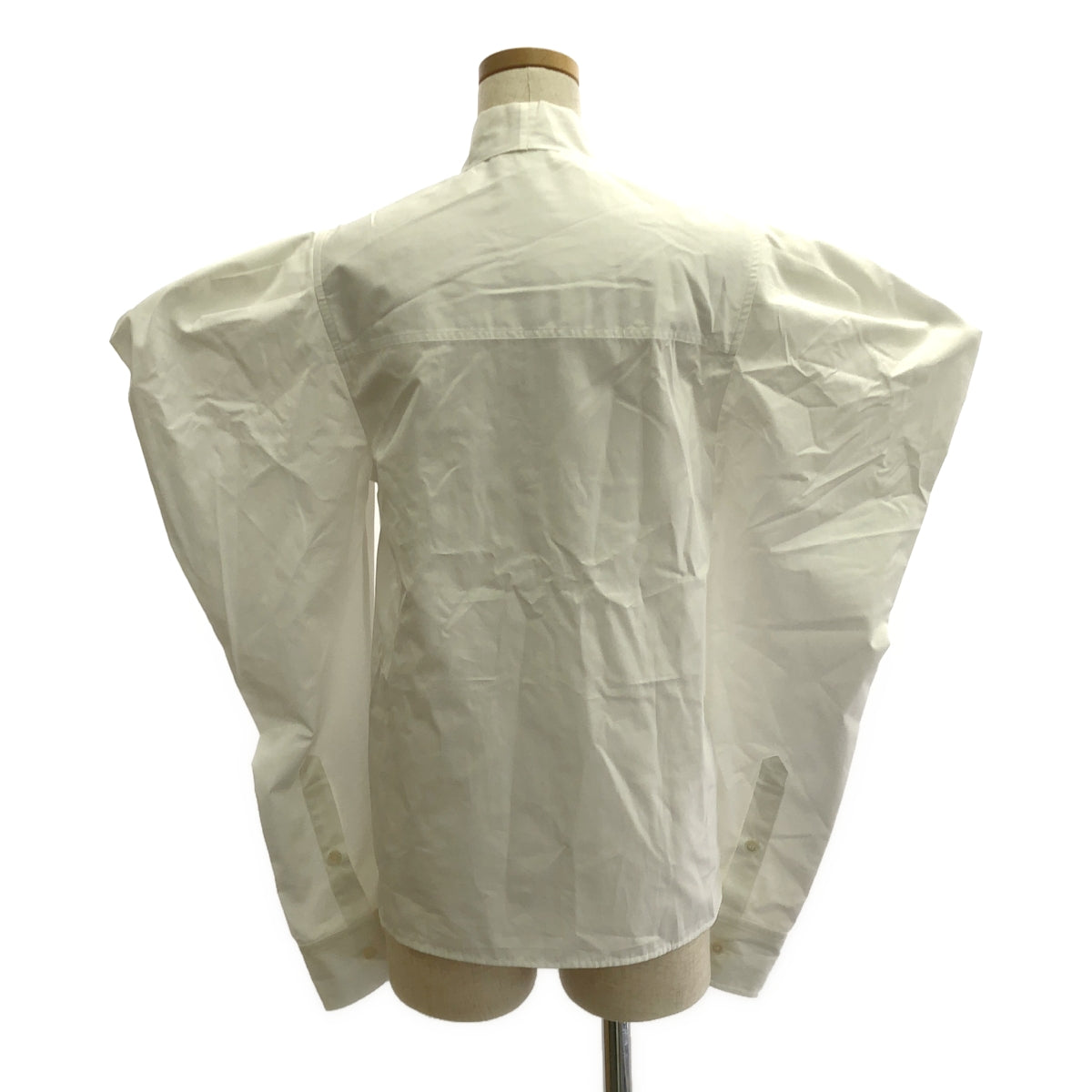 【미품】 STELLA McCARTNEY / 스텔라 맥카트니 | 퍼프 슬리브 보우 타이 오버 셔츠 블라우스 | 36 | 화이트 | 여성