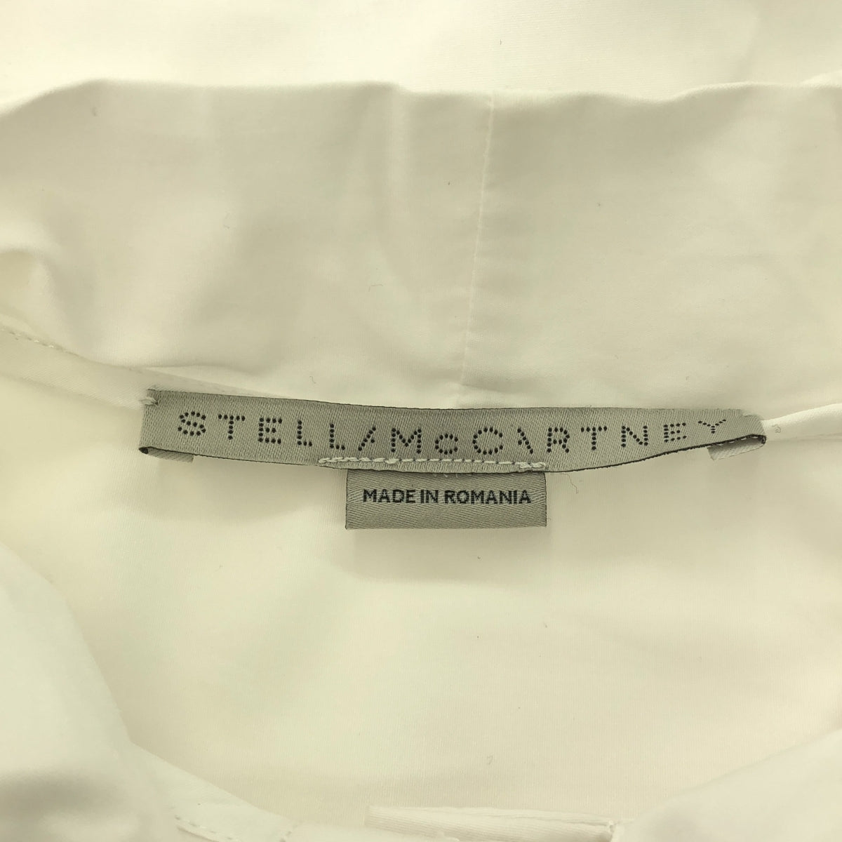 【미품】 STELLA McCARTNEY / 스텔라 맥카트니 | 퍼프 슬리브 보우 타이 오버 셔츠 블라우스 | 36 | 화이트 | 여성