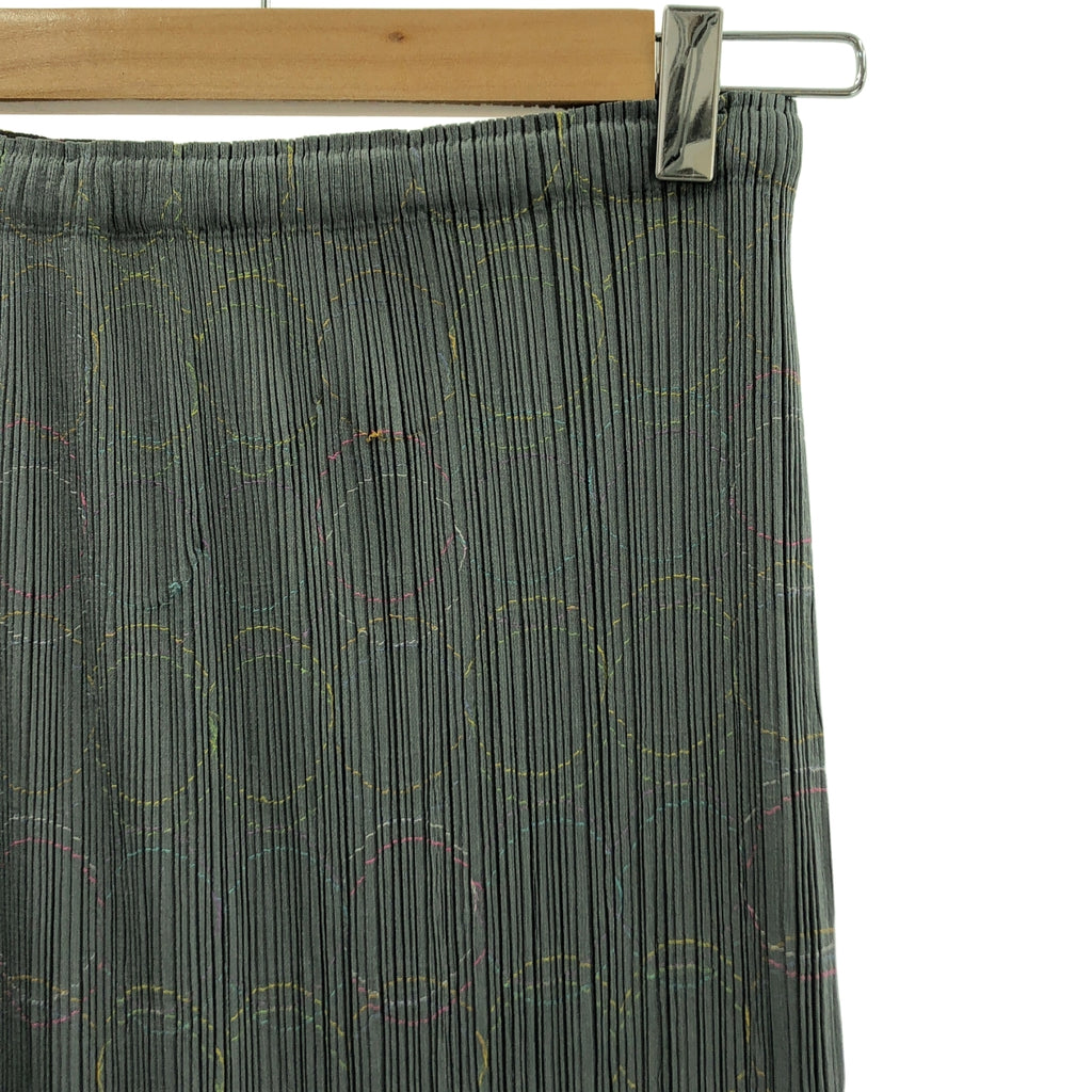 PLEATS PLEASE ISSEY MIYAKE / 플리츠 프리즈 이세이 미야케 | 플리츠 서클 엠브로이드 롱 스커트 | 1 |