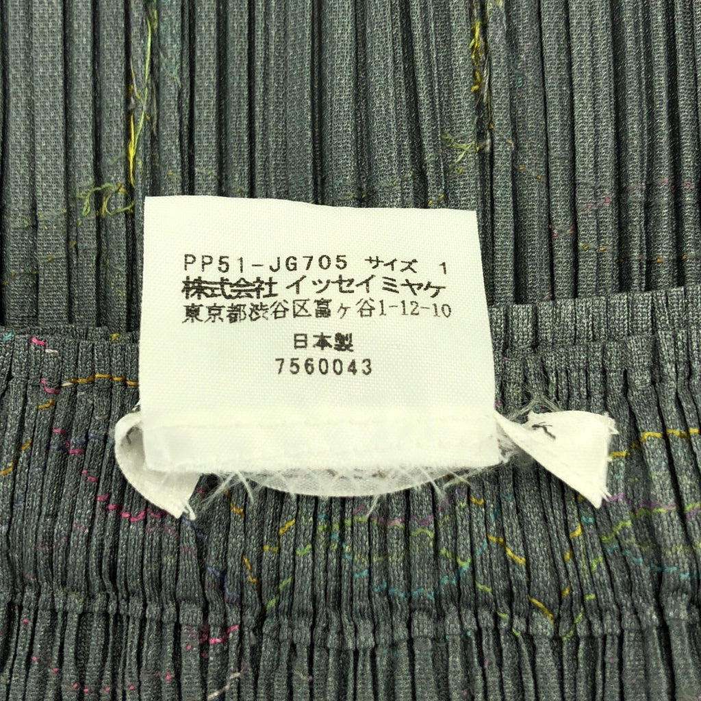 PLEATS PLEASE ISSEY MIYAKE / 플리츠 프리즈 이세이 미야케 | 플리츠 서클 엠브로이드 롱 스커트 | 1 |