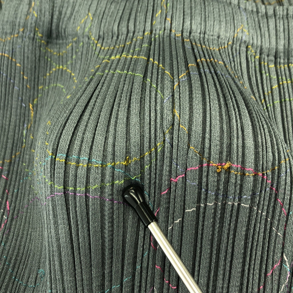 PLEATS PLEASE ISSEY MIYAKE / 플리츠 프리즈 이세이 미야케 | 플리츠 서클 엠브로이드 롱 스커트 | 1 |