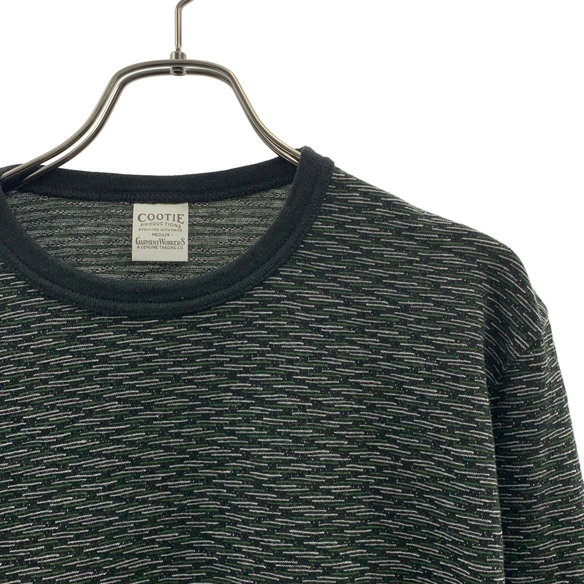 COOTIE / 쿠티 | 코튼 자가드 티셔츠 | M | 남성