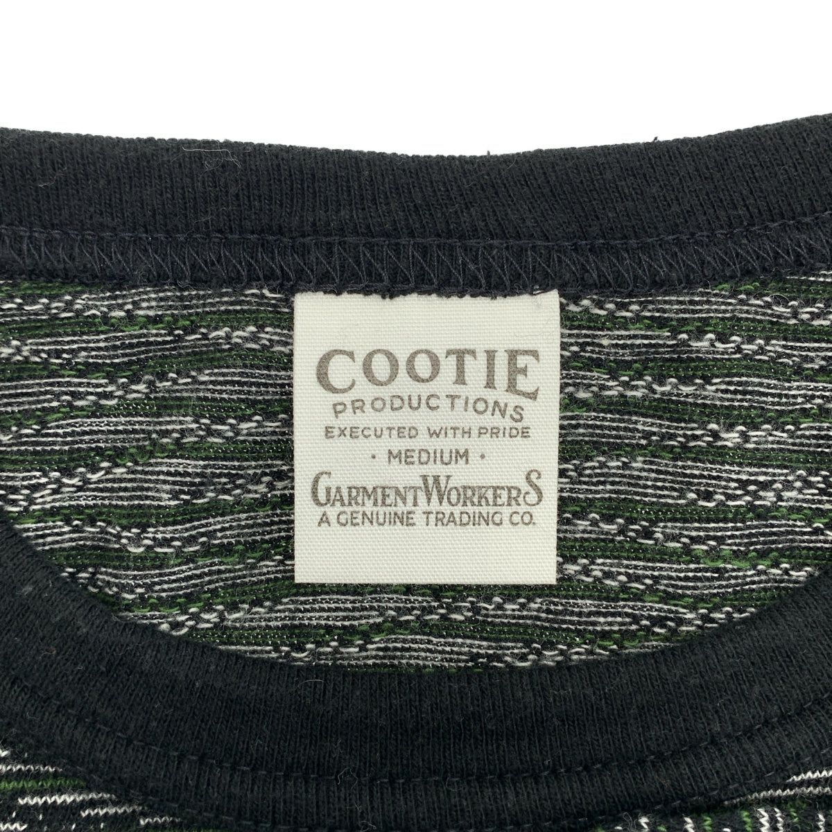 COOTIE / 쿠티 | 코튼 자가드 티셔츠 | M | 남성