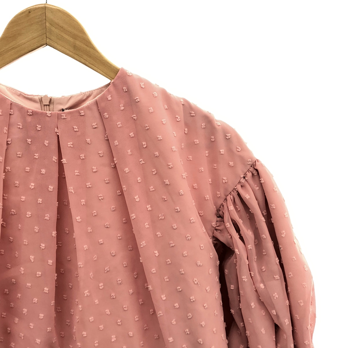 TSURU by Mariko Oikawa | pas de chat dot organza blouse | F | Pink | Women's