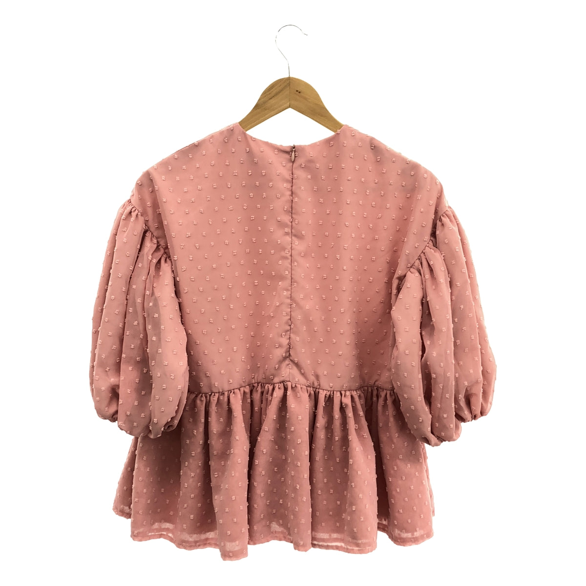 TSURU by Mariko Oikawa | pas de chat dot organza blouse | F | Pink | Women's