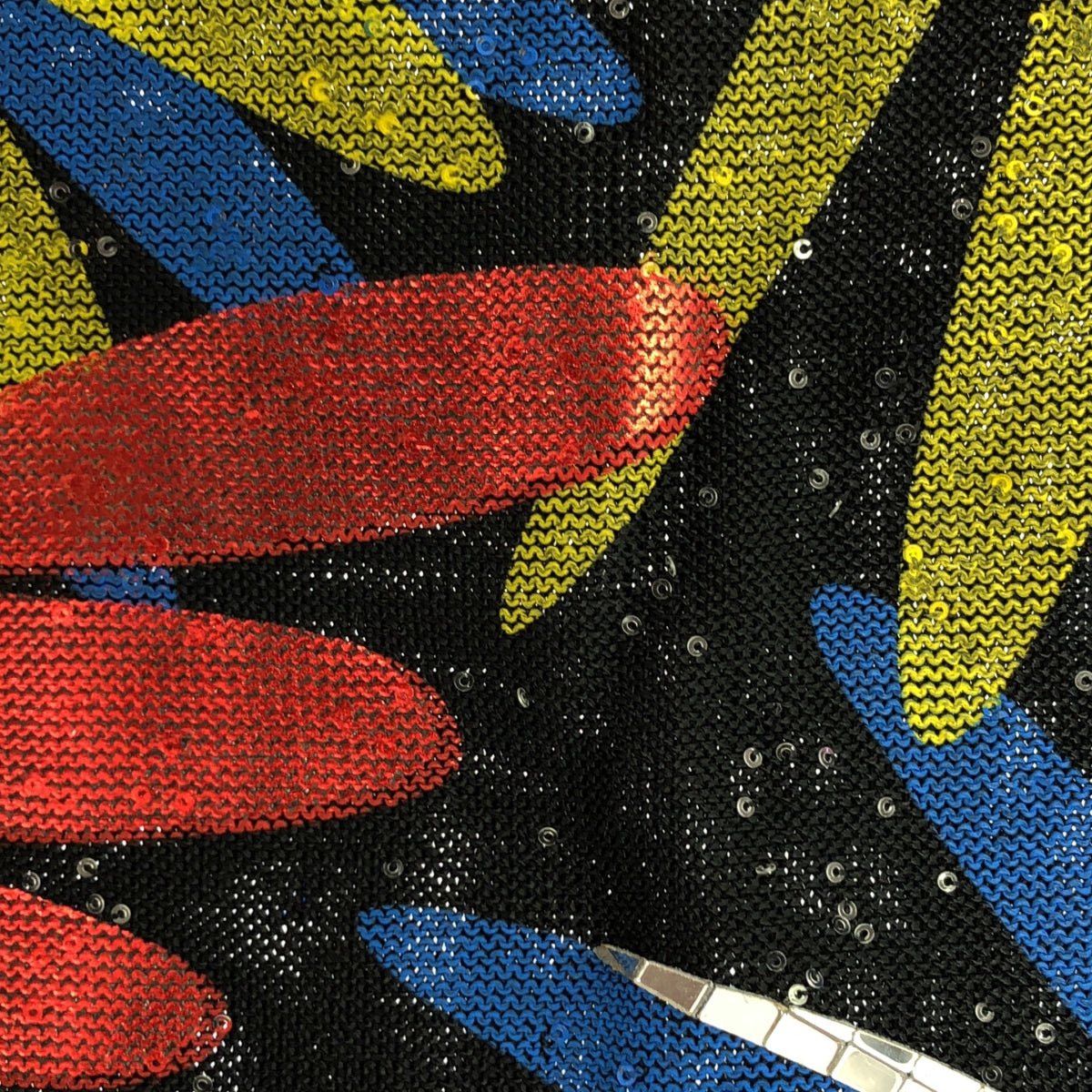 [狀況良好] 香奈兒 |多色 CC 標誌裝飾開襟衫 |串珠針織開襟衫 |尺寸 36 |黑色/多色|女性的