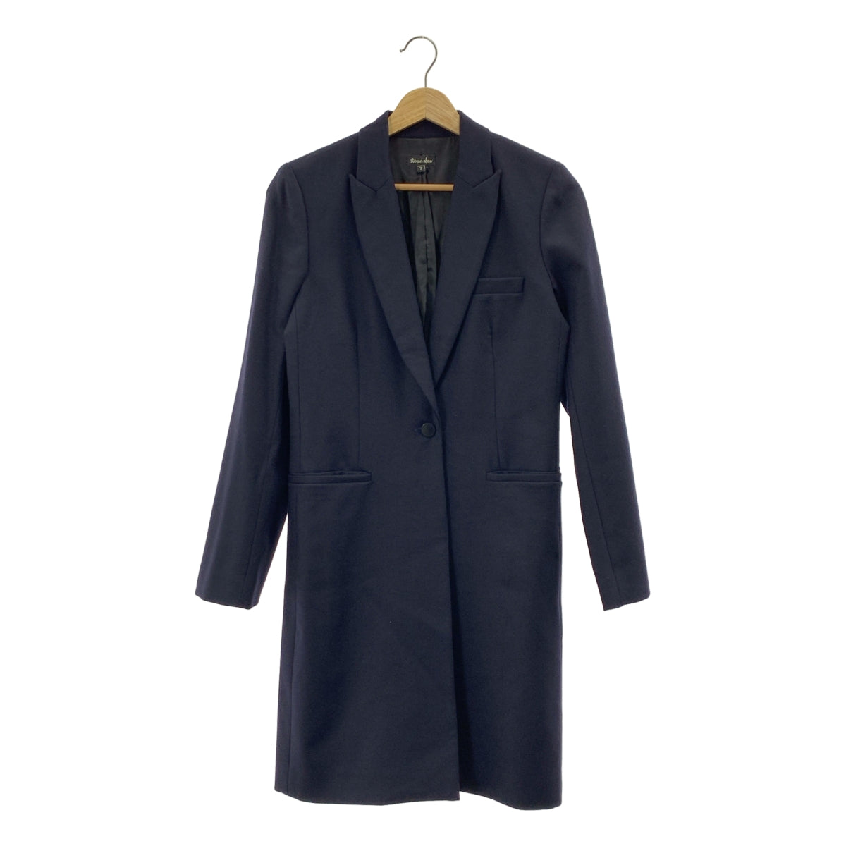 steven alan / スティーブンアラン | ウール ロングコート | 2 | ネイビー | レディース