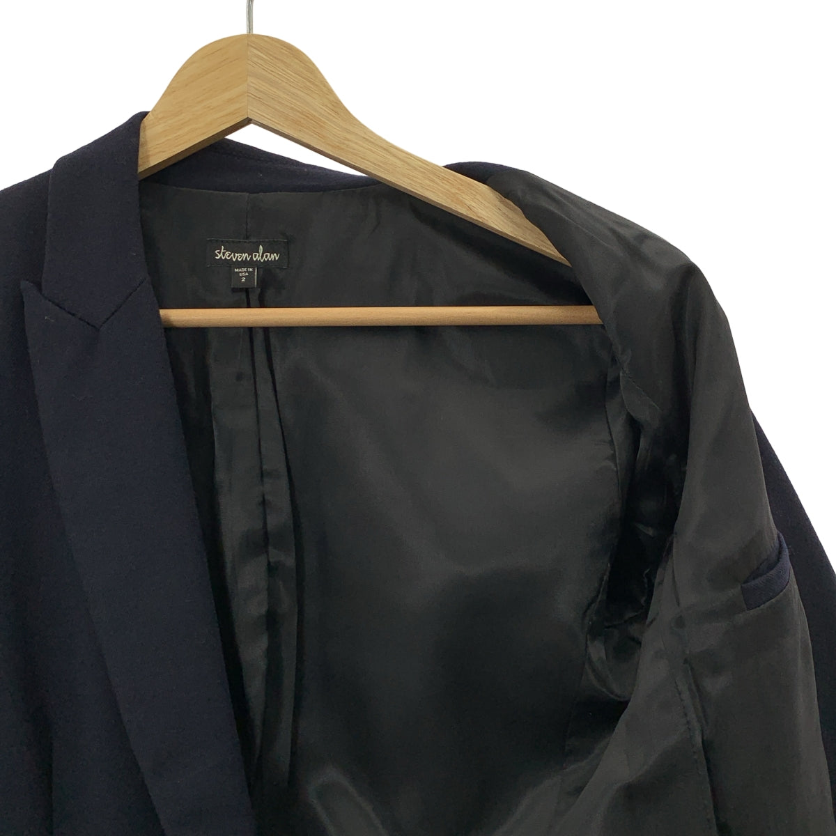 steven alan / スティーブンアラン | ウール ロングコート | 2 | ネイビー | レディース