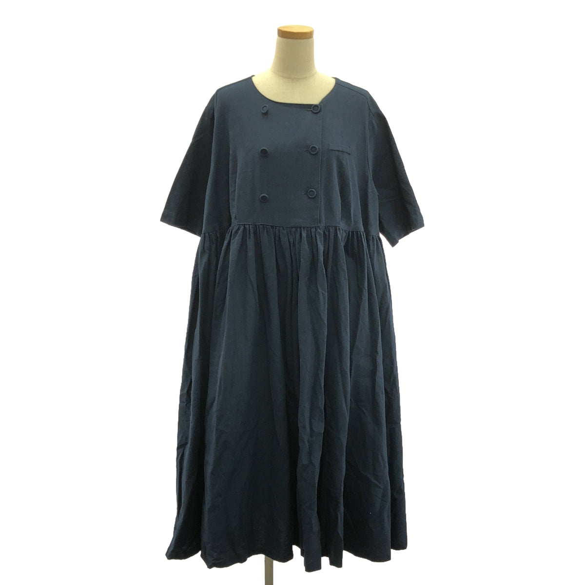 madder madder / Madamada | Milky Librarian Dress | Navy | Women's