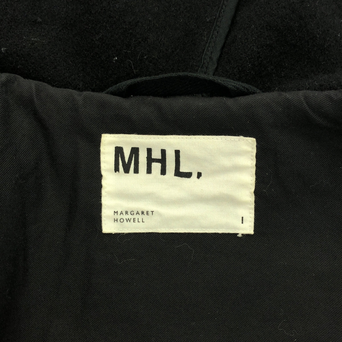 MHL. / MHL Margaret Howell | TOUGH WOOL MELTON DUFFLE COAT | 1 | Black | Women's