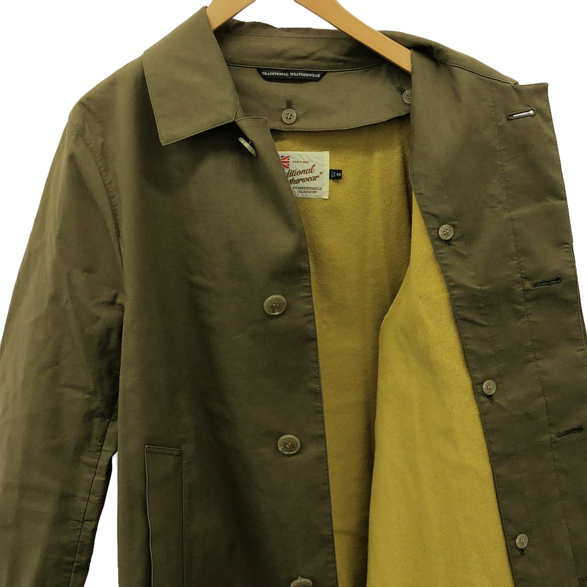 Traditional Weatherwear / トラディショナルウェザーウェア | SELBY セルビー ステンカラーコート | 40 | カーキ | メンズ