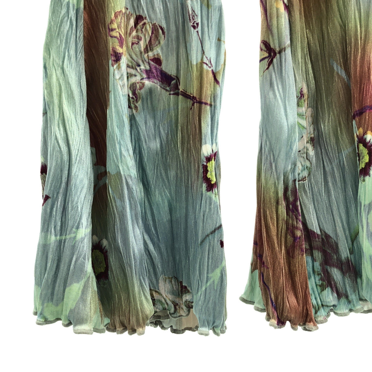 Julia heuer / 율리아 호이어 | 주름 처리 플라워 프린트 플레어 이지 팬츠 | S / M |