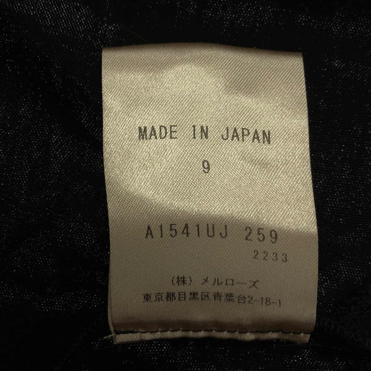 PLAIN PEOPLE / プレインピープル | コットン テーラード ロングジレ | 9 | ブラック | レディース