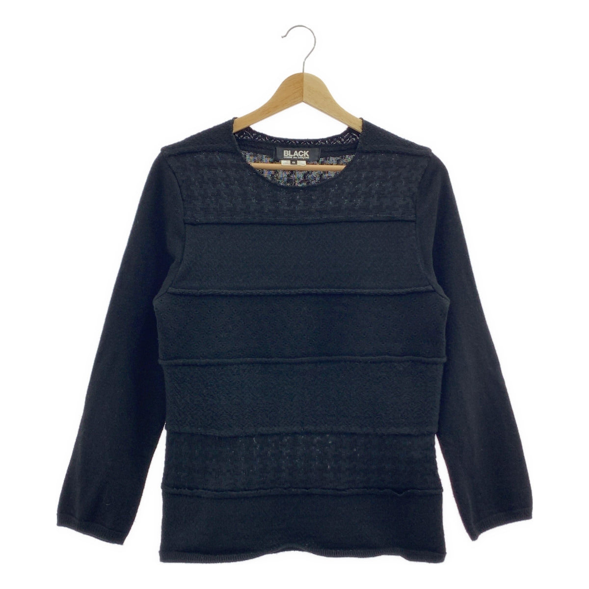 BLACK COMME des GARÇONS | 2019 秋冬 | 全身印花重構圓領針織衫 | 尺寸 S |