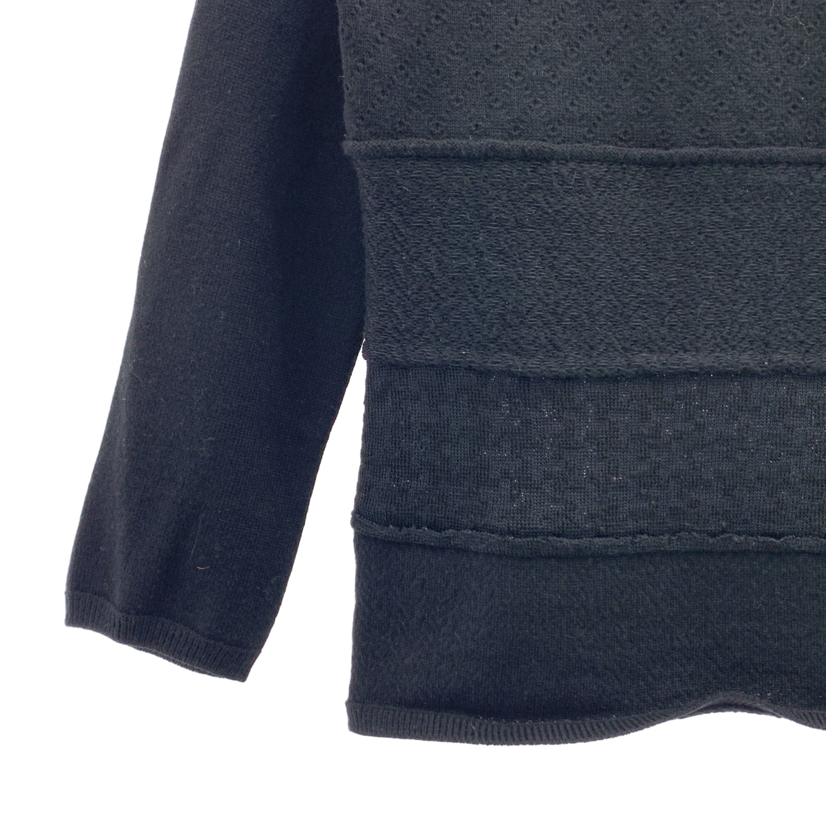 BLACK COMME des GARÇONS | 2019 秋冬 | 全身印花重構圓領針織衫 | 尺寸 S |