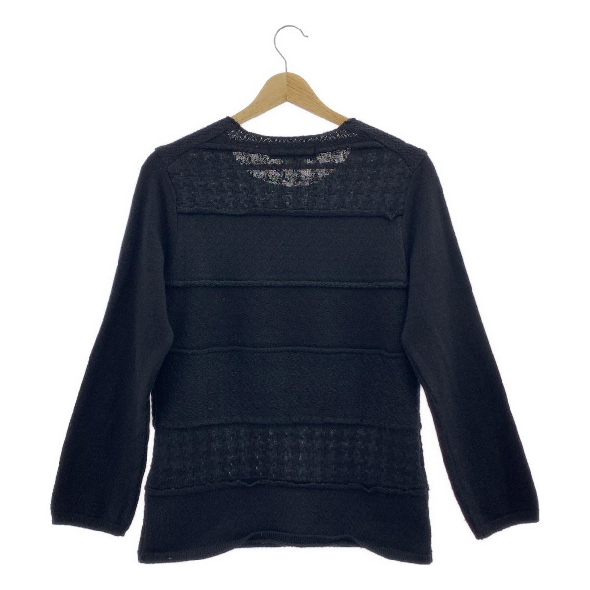 BLACK COMME des GARÇONS | 2019 秋冬 | 全身印花重構圓領針織衫 | 尺寸 S |