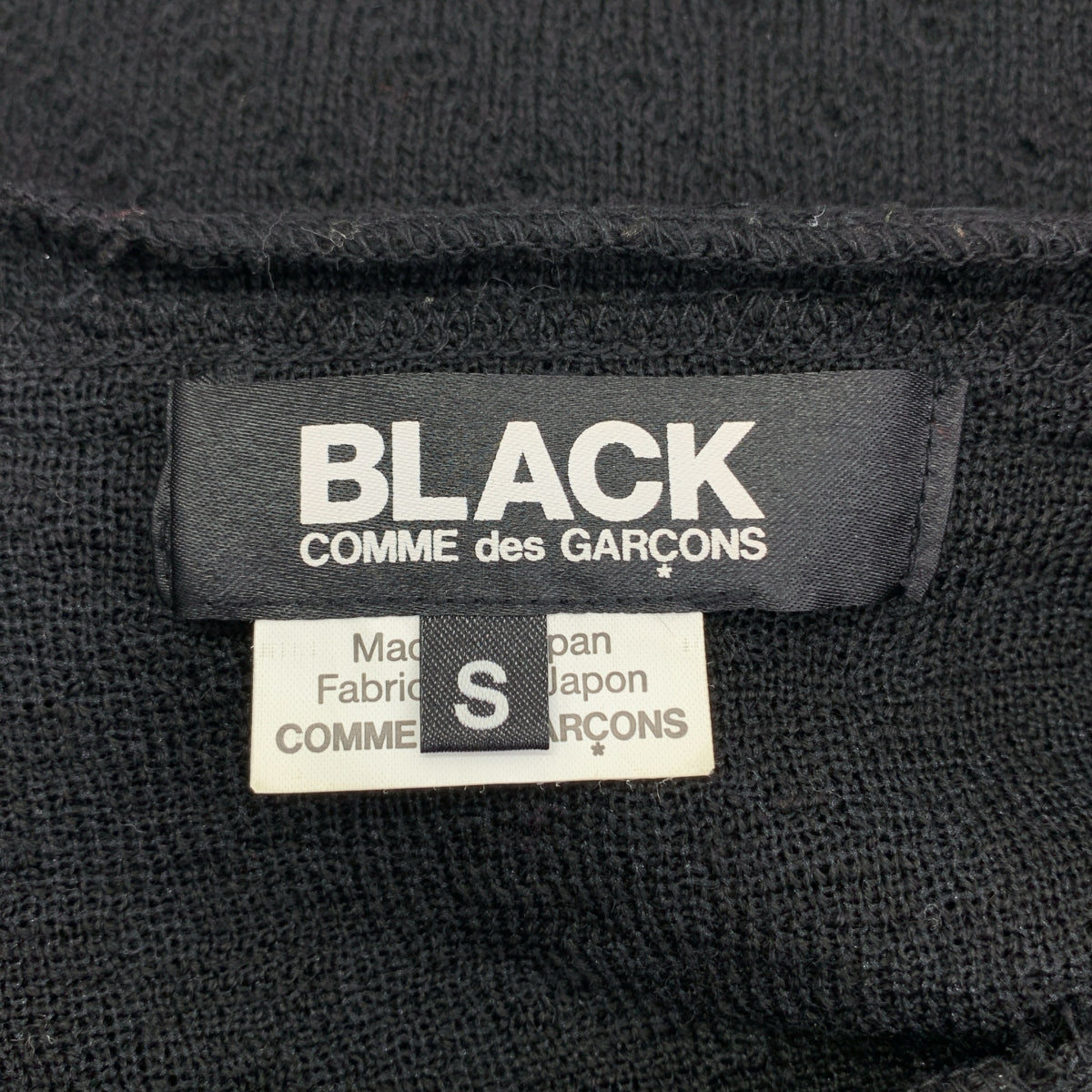 BLACK COMME des GARÇONS | 2019 秋冬 | 全身印花重構圓領針織衫 | 尺寸 S |