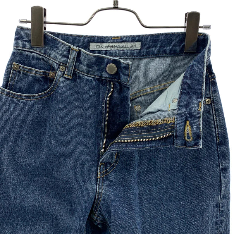 JOHN LAWRENCE SULLIVAN / ジョンローレンスサリバン | レザーパッチ ロゴボタン デニムパンツ | S | レディース