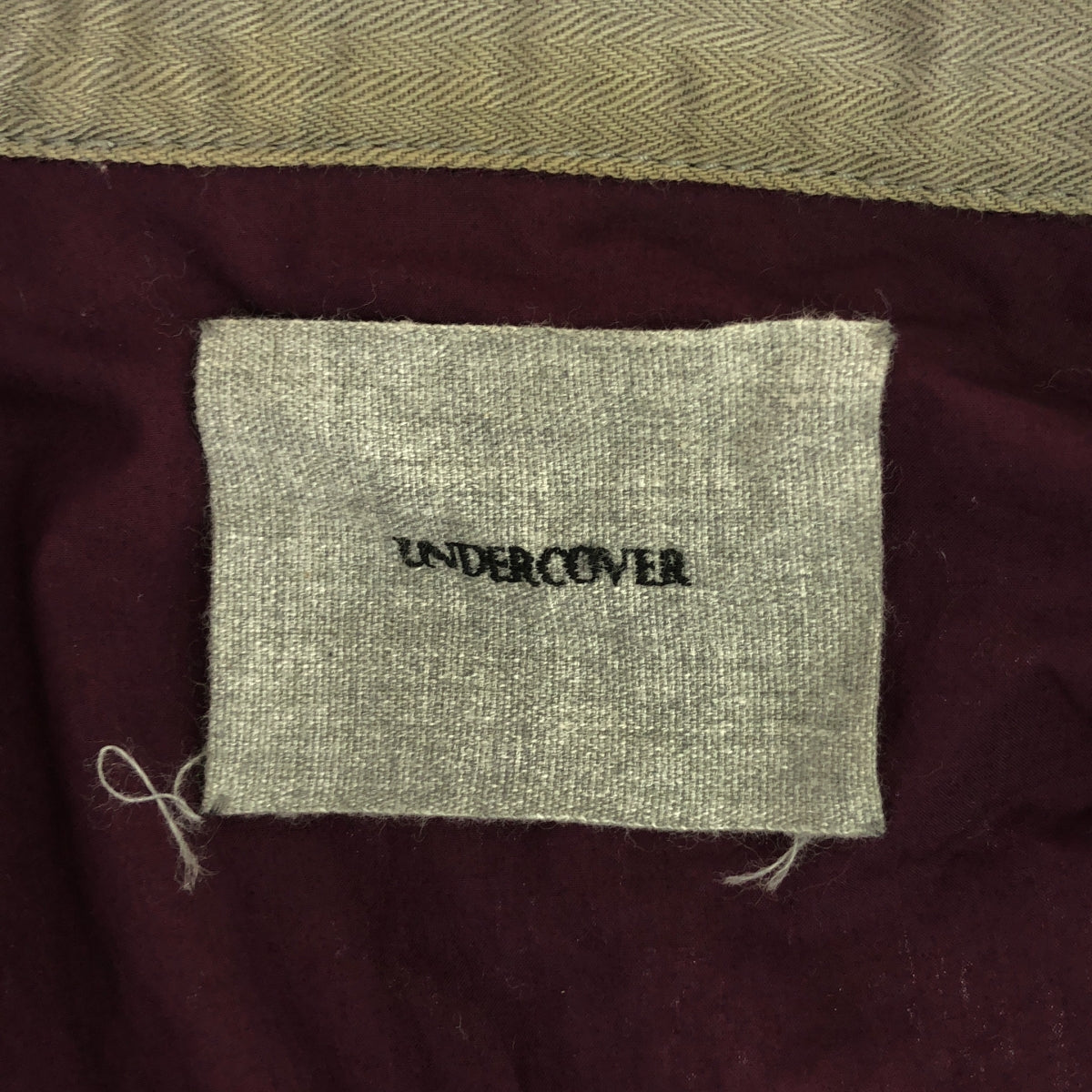 UNDER COVER  / アンダーカバー | ドッキング 再構築 パッチ ヘリンボーン テーラード シャツ ジャケット | 1 | レディース