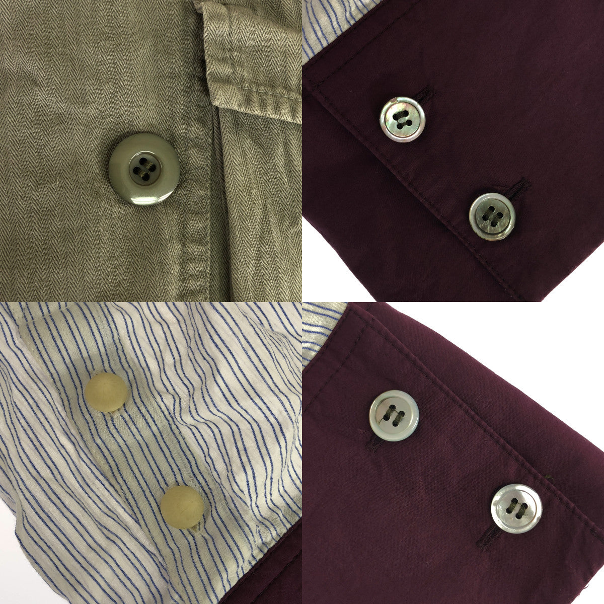 UNDER COVER  / アンダーカバー | ドッキング 再構築 パッチ ヘリンボーン テーラード シャツ ジャケット | 1 | レディース