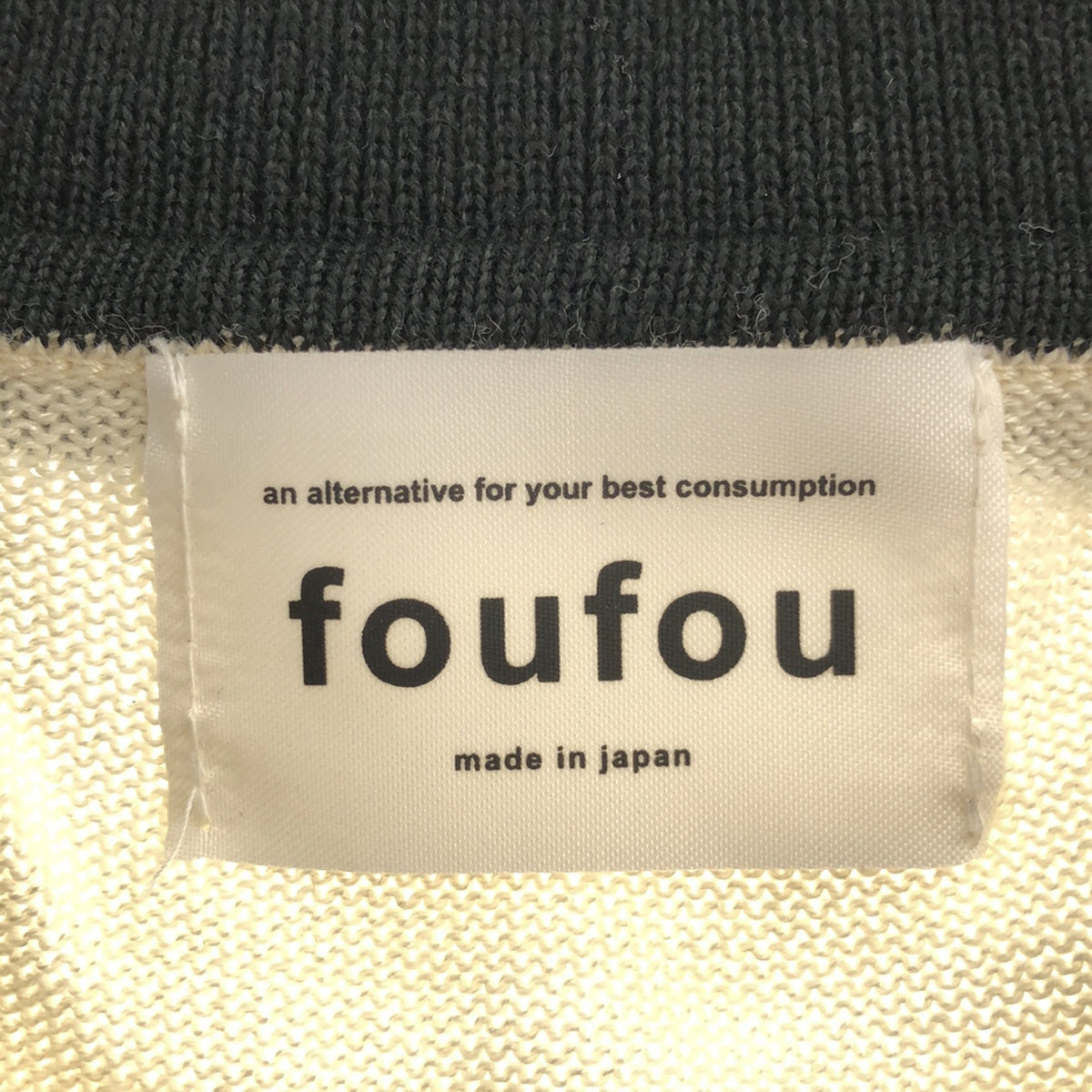foufou / フーフー | bi-color knit polo / バイカラーニットポロ | F | レディース