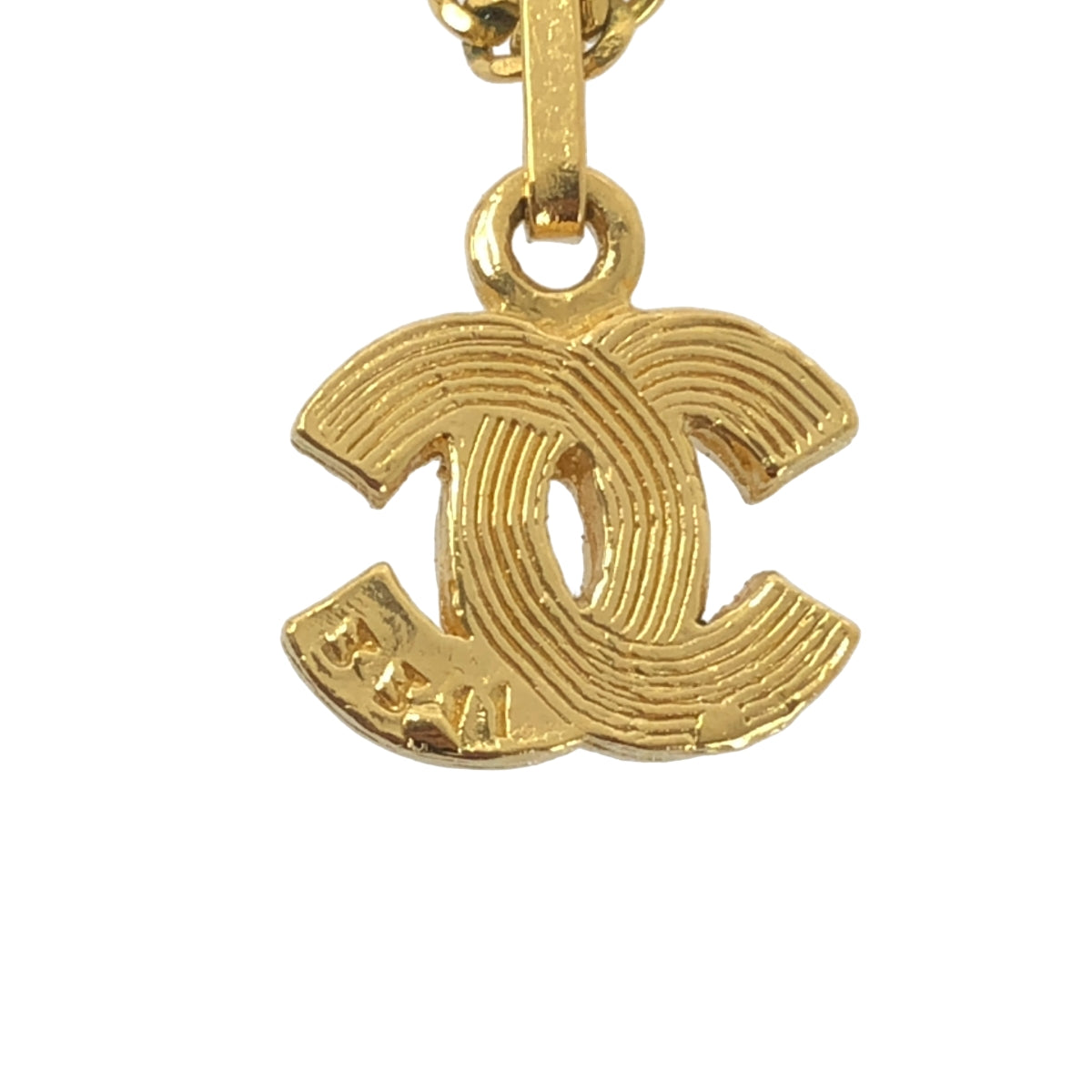 CHANEL / 샤넬 | 라인 스톤 코코 마크 목걸이 / 매력 포함 | 골드 | 여성