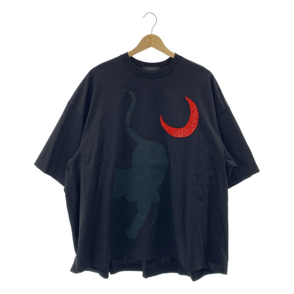 UNDER COVER | 貓咪血月串珠亮片刺繡T卹 | 1碼 | 女款