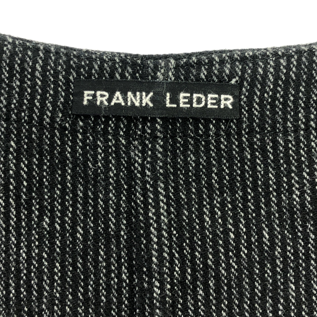 FRANK LEDER/フランクリーダー BLUE/GREY WOOL VEST/ウール