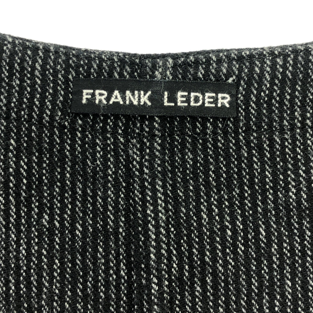 FRANK LEDER / フランクリーダー | ウール ストライプ ベスト | M | ブラック / グレー | メンズ