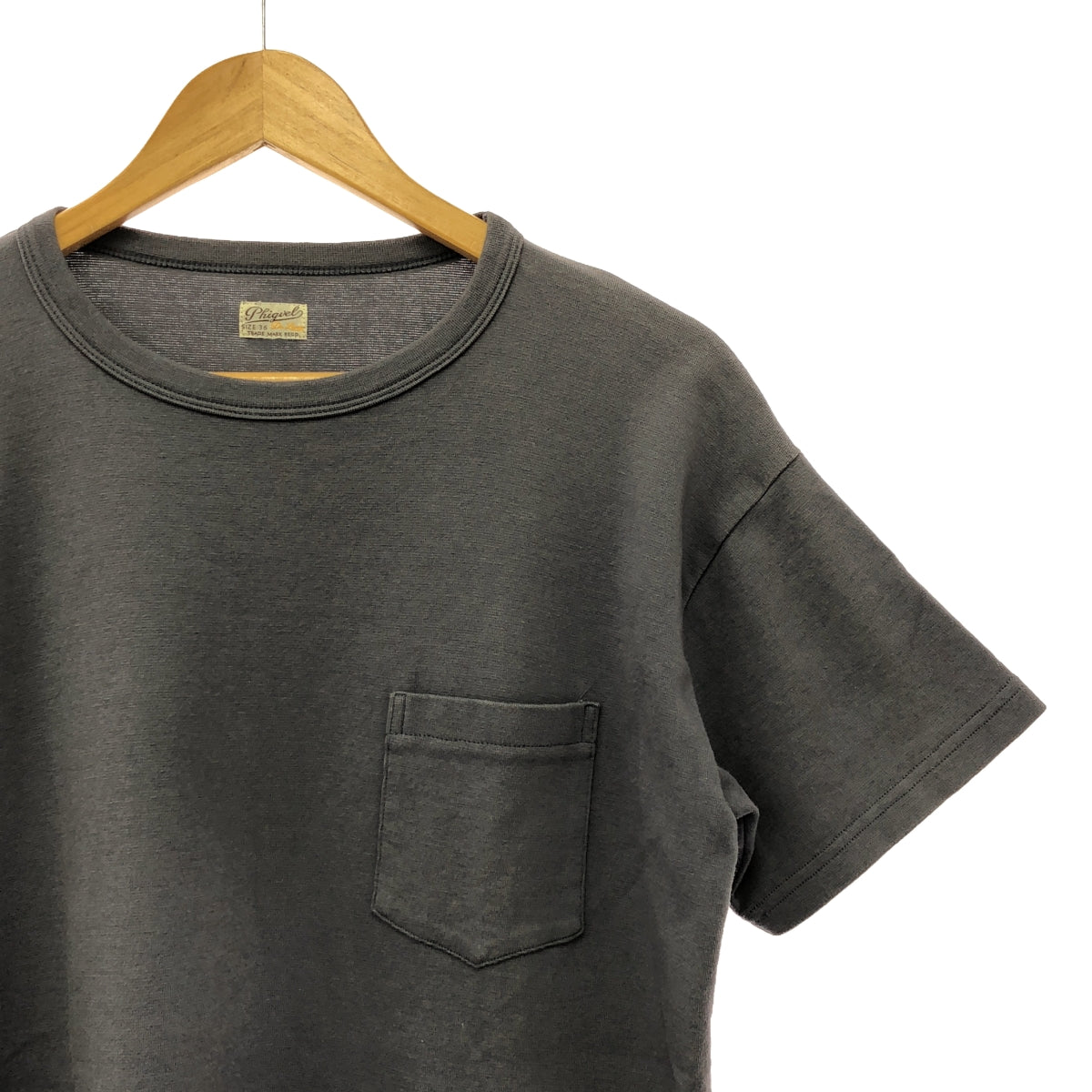PHIGVEL / フィグベル | OLD ATHLETIC S/S TOP  オールドアスレチックトップ カットソー | 1 | ブルーグレー | メンズ