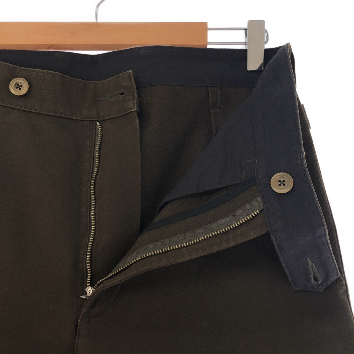 MHL. / MHL Margaret Howell | Double adjuster wide slacks pants | 2 | Olive | Women's