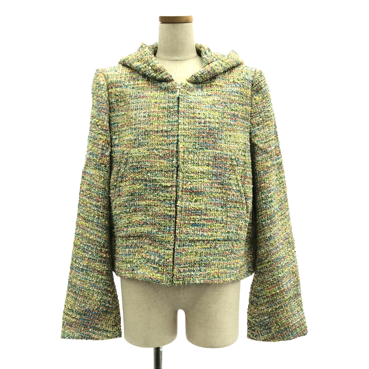 MASU / エムエーエスユー | 2024SS | CANDY TWEED ZIP-UP HOODIE キャンディーツイード ジップアップ パーカー | 46 | メンズ