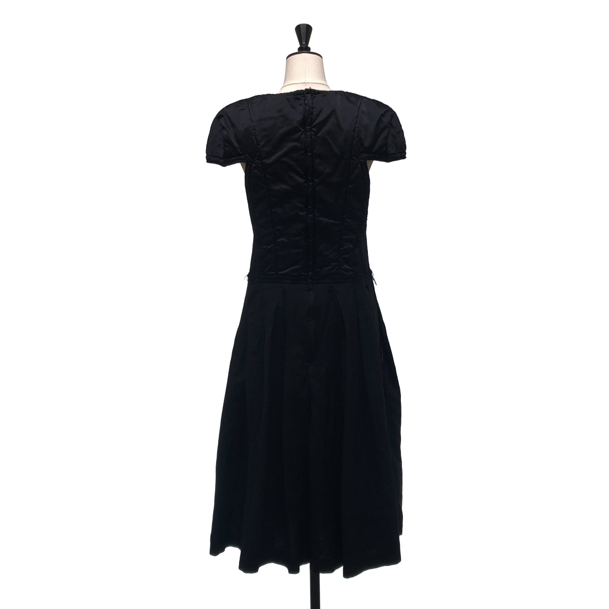 COMME des GARCONS / コムデギャルソン | 2017AW | ポリエステル 製品加工 変形 断ち切り ドレス ワンピース | XS | レディース