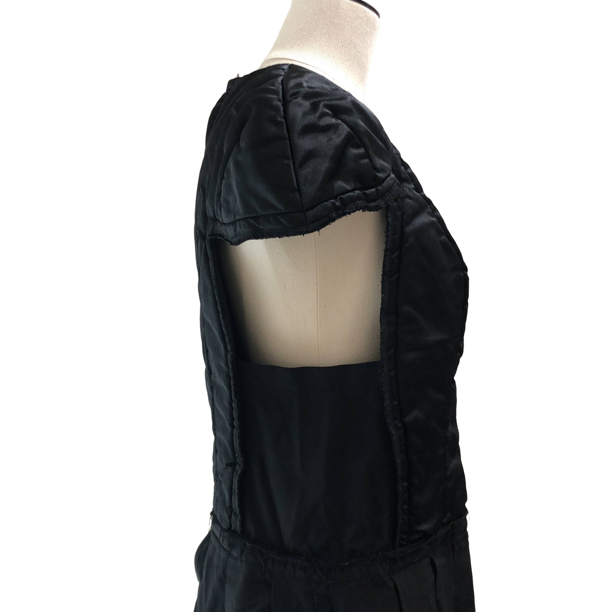 COMME des GARCONS / コムデギャルソン | 2017AW | ポリエステル 製品加工 変形 断ち切り ドレス ワンピース | XS | レディース