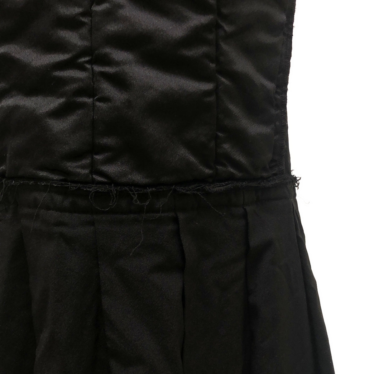 COMME des GARCONS / コムデギャルソン | 2017AW | ポリエステル 製品加工 変形 断ち切り ドレス ワンピース | XS | レディース