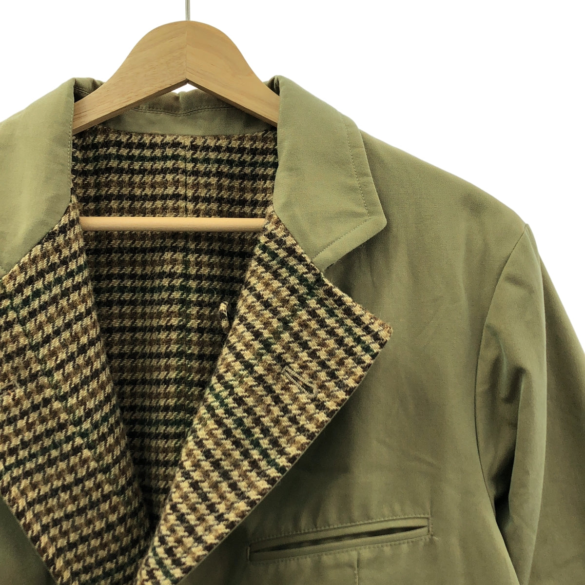 ensou / エンソウ | Olmetex コットン ウール 千鳥格子 リバーシブル アポロジャケット | M | メンズ