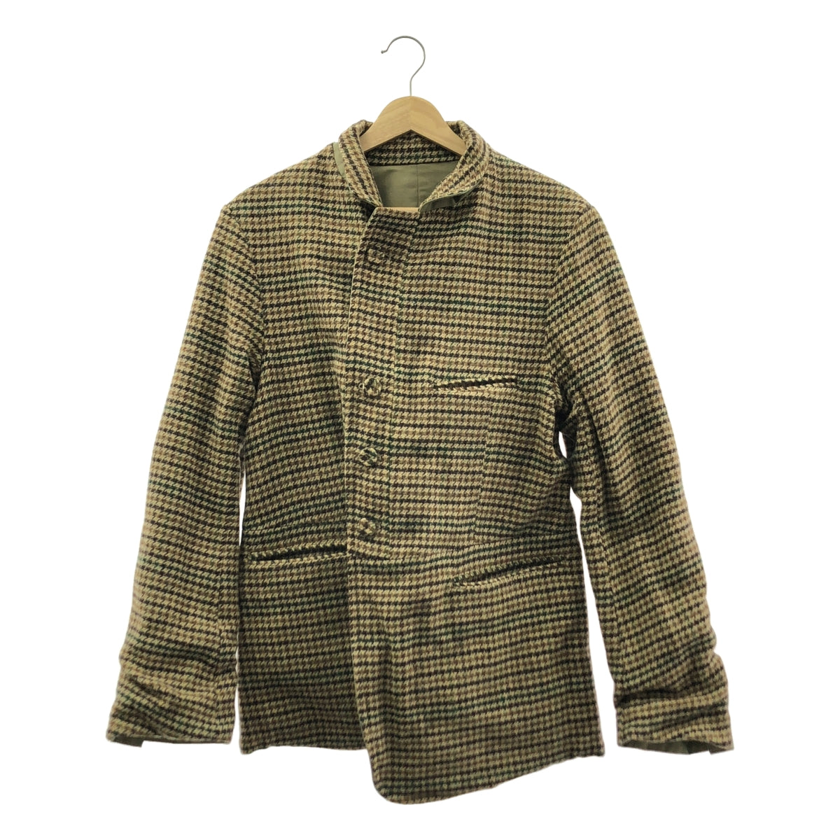 ensou / エンソウ | Olmetex コットン ウール 千鳥格子 リバーシブル アポロジャケット | M | メンズ