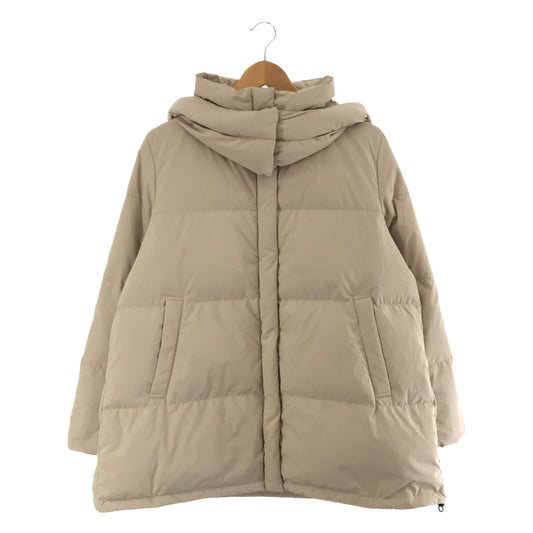 IENA | 2022AW | Recycled Down Short Coat with Hood | 40 | Beige | Women's