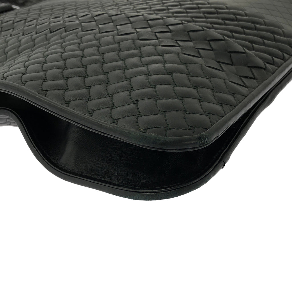 BOTTEGA VENETA / ボッテガヴェネタ | イントレチャート レザー ブリーフケース ビジネスバッグ | ブラック | メンズ